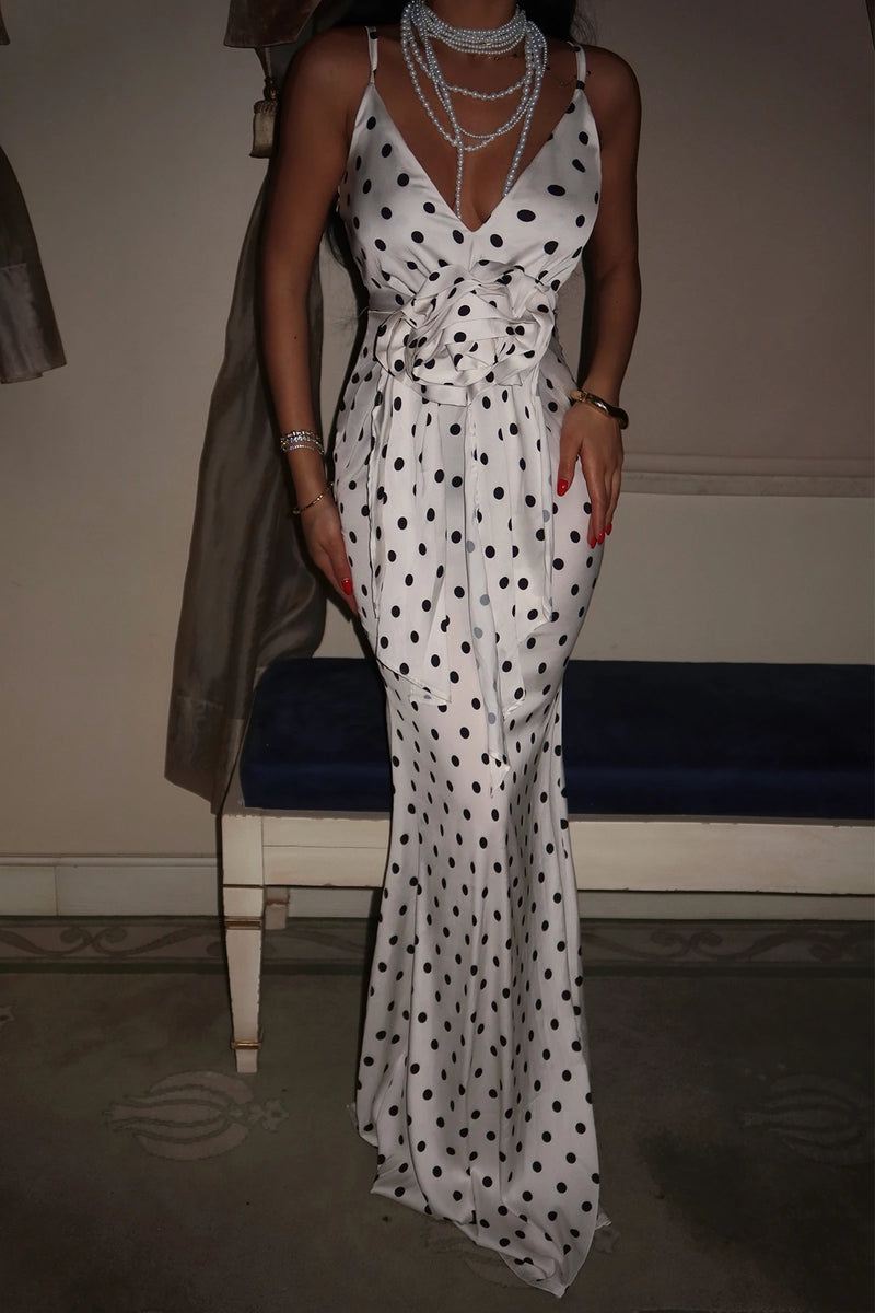 White Polka Dot Dress