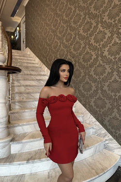 Red Rosalia Dress